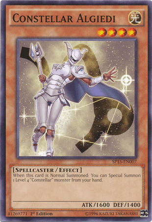 1st Edition, Common, Effect Monster, Light, Spellcaster, Star Pack ARC-V Constellar Algiedi [SP15-EN007] Common - Trading Card World