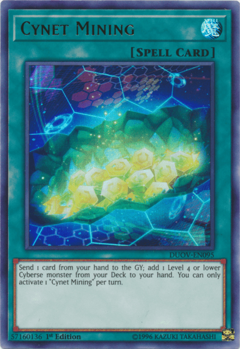 1st Edition, Duel Overload, Normal Spell, Spell, Ultra Rare Cynet Mining [DUOV-EN095] Ultra Rare - Trading Card World