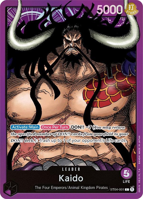 Animal Kingdom Pirates, Leader, Starter Deck: Animal Kingdom Pirates, Starter Decks, The Four Emperors Kaido (001) [Starter Deck: Animal Kingdom Pirates] - Trading Card World