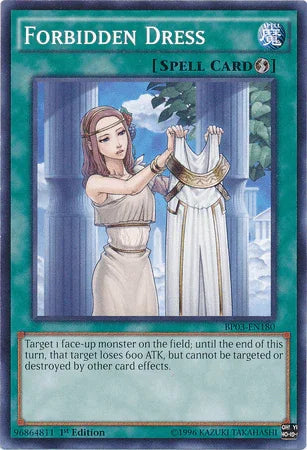 1st Edition, Battle Pack 3: Monster League, Common, Quick Play Spell, Spell Forbidden Dress [BP03-EN180] Common - Trading Card World