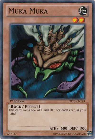 1st Edition, Battle Pack: Epic Dawn, Common, Earth, Effect Monster, Rock, Unlimited Muka Muka [BP01-EN174] Common - Trading Card World