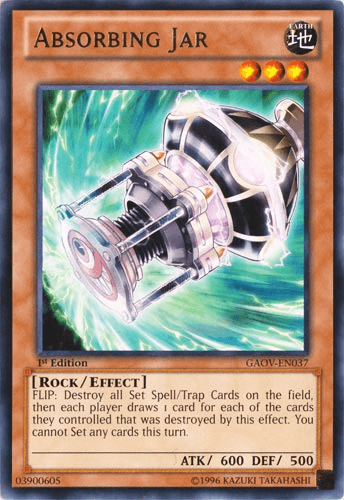 1st Edition, Earth, Effect Monster, Galactic Overlord, Rare, Rock, Unlimited Absorbing Jar [GAOV-EN037] Rare - Trading Card World