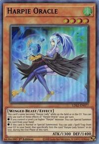 1st Edition, Effect Monster, Legendary Duelists: Season 2, Ultra Rare, Wind, Winged Beast Harpie Oracle (Green) [LDS2-EN077] Ultra Rare - Trading Card World