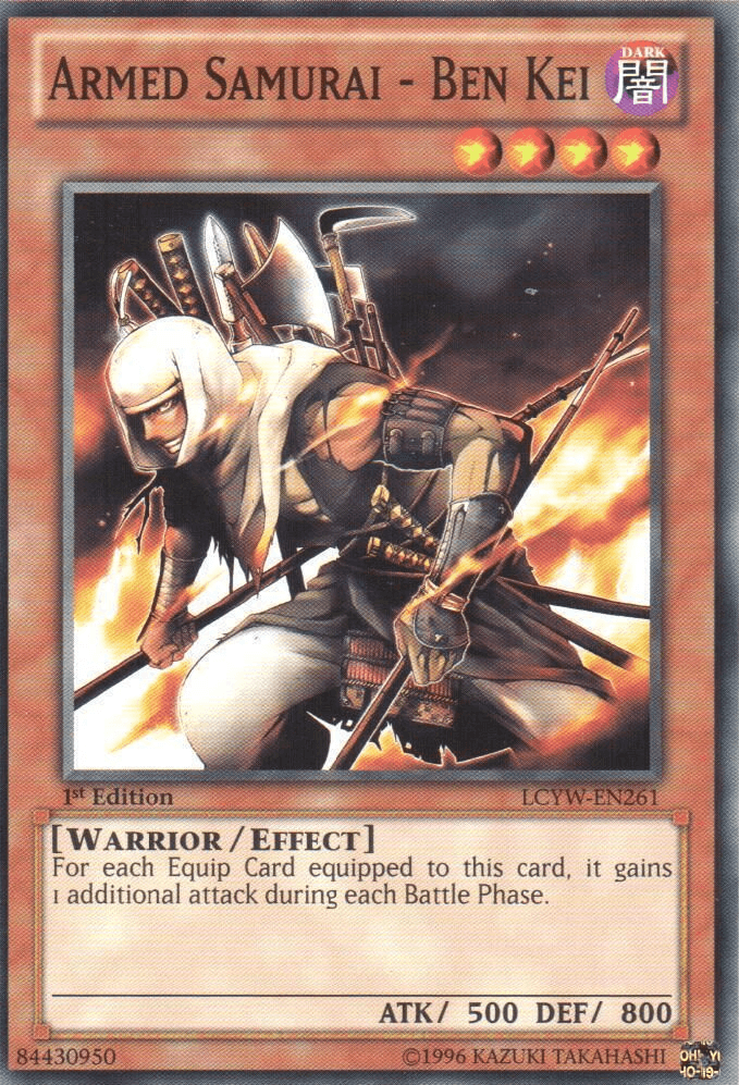 1st Edition, Common, Dark, Effect Monster, Legendary Collection 3: Yugi's World, Unlimited, Warrior Armed Samurai - Ben Kei [LCYW-EN261] Common - Trading Card World