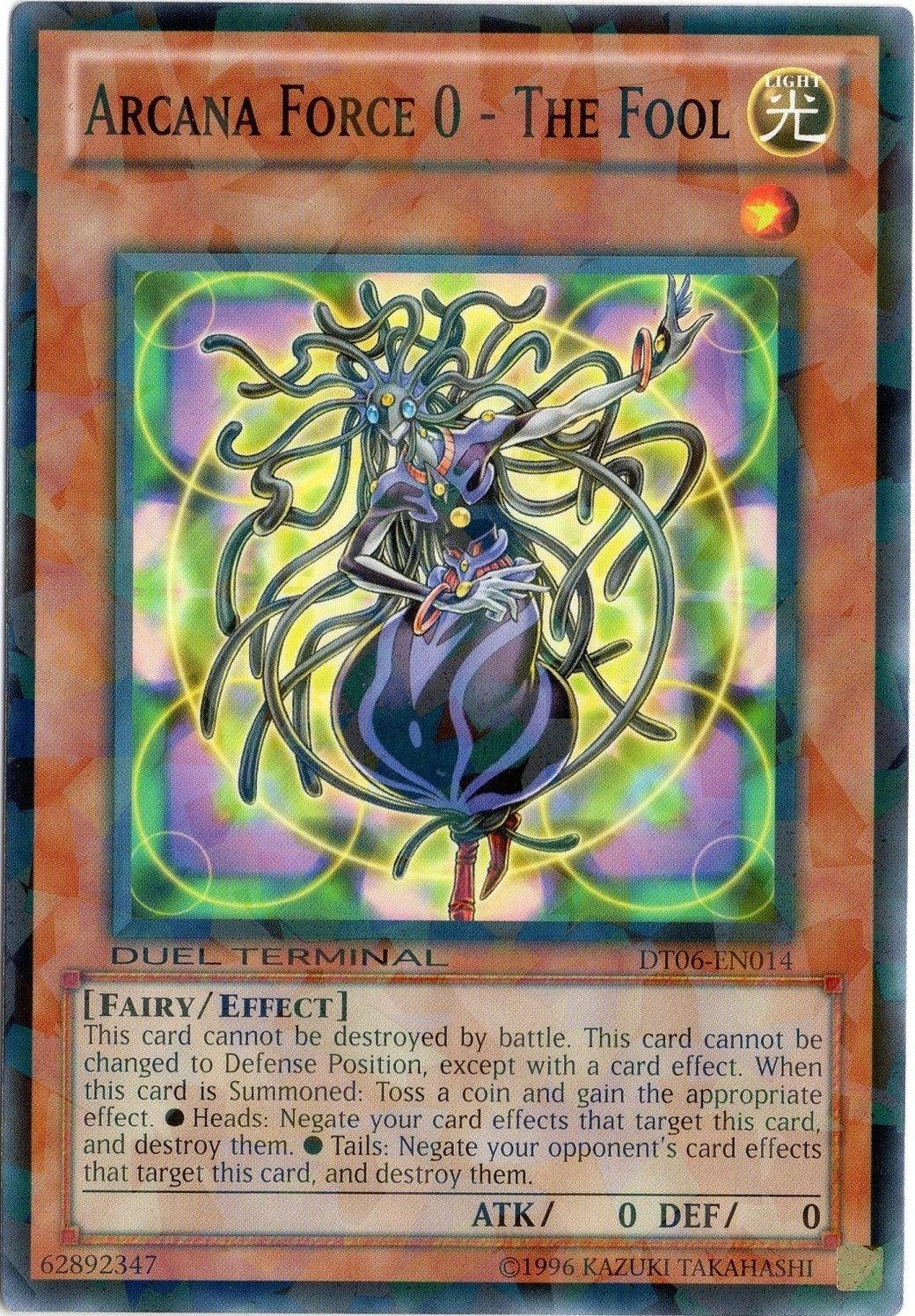 Common, Duel Terminal 6, Effect Monster, Fairy, Light, Limited Arcana Force 0 - The Fool [DT06-EN014] Common - Trading Card World