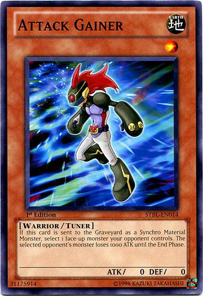 1st Edition, Common, Earth, Starstrike Blast, Tuner Monster, Unlimited, Warrior Attack Gainer [STBL-EN014] Common - Trading Card World