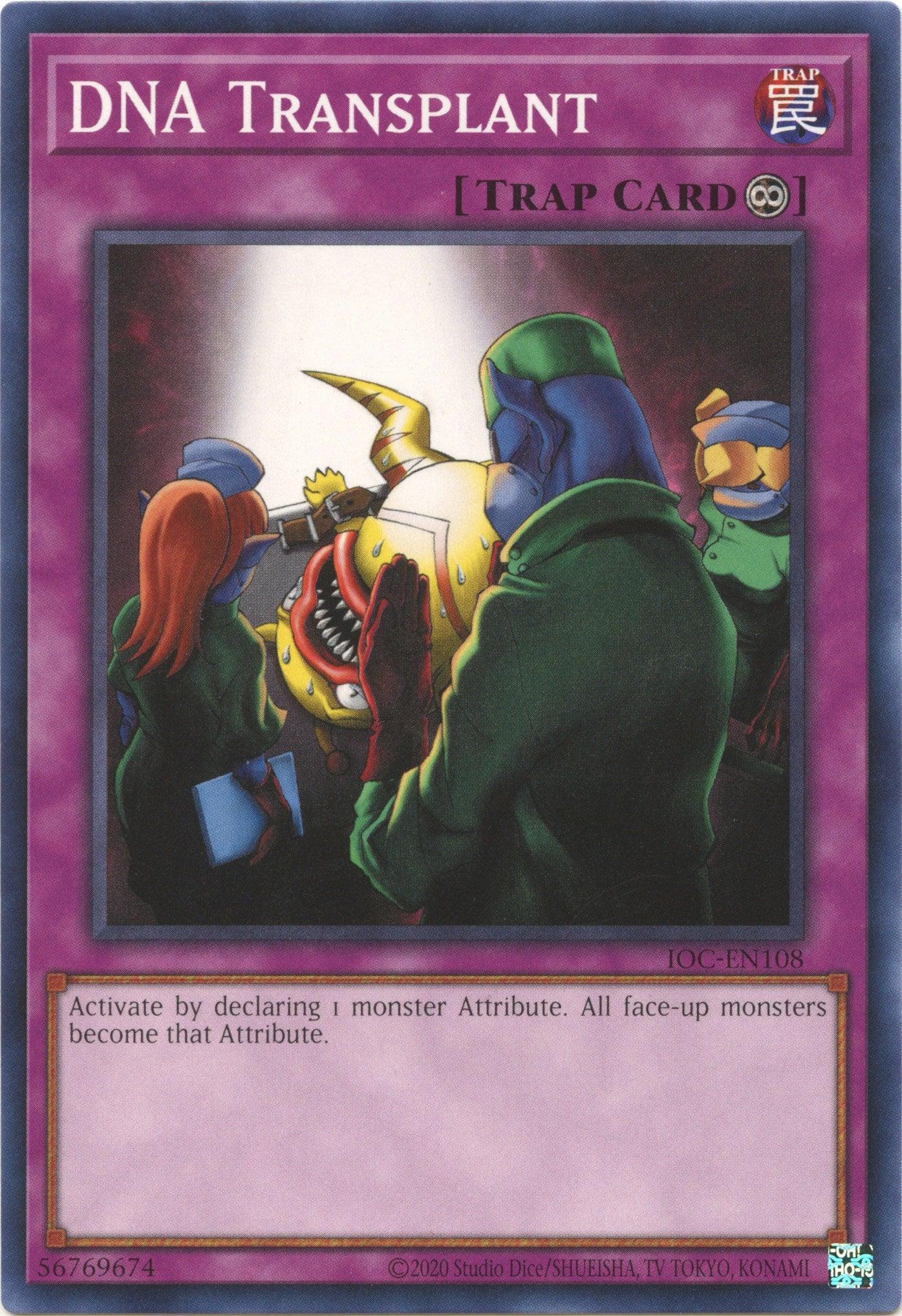 Common, Invasion of Chaos (25th Anniversary Edition), Normal Trap, Trap, Unlimited DNA Transplant (25th Anniversary) [IOC-EN108] Common - Trading Card World