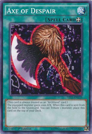 1st Edition, Common, Equip Spell, Spell, Starter Deck: Dark Legion Axe of Despair [YS15-ENL19] Common - Trading Card World