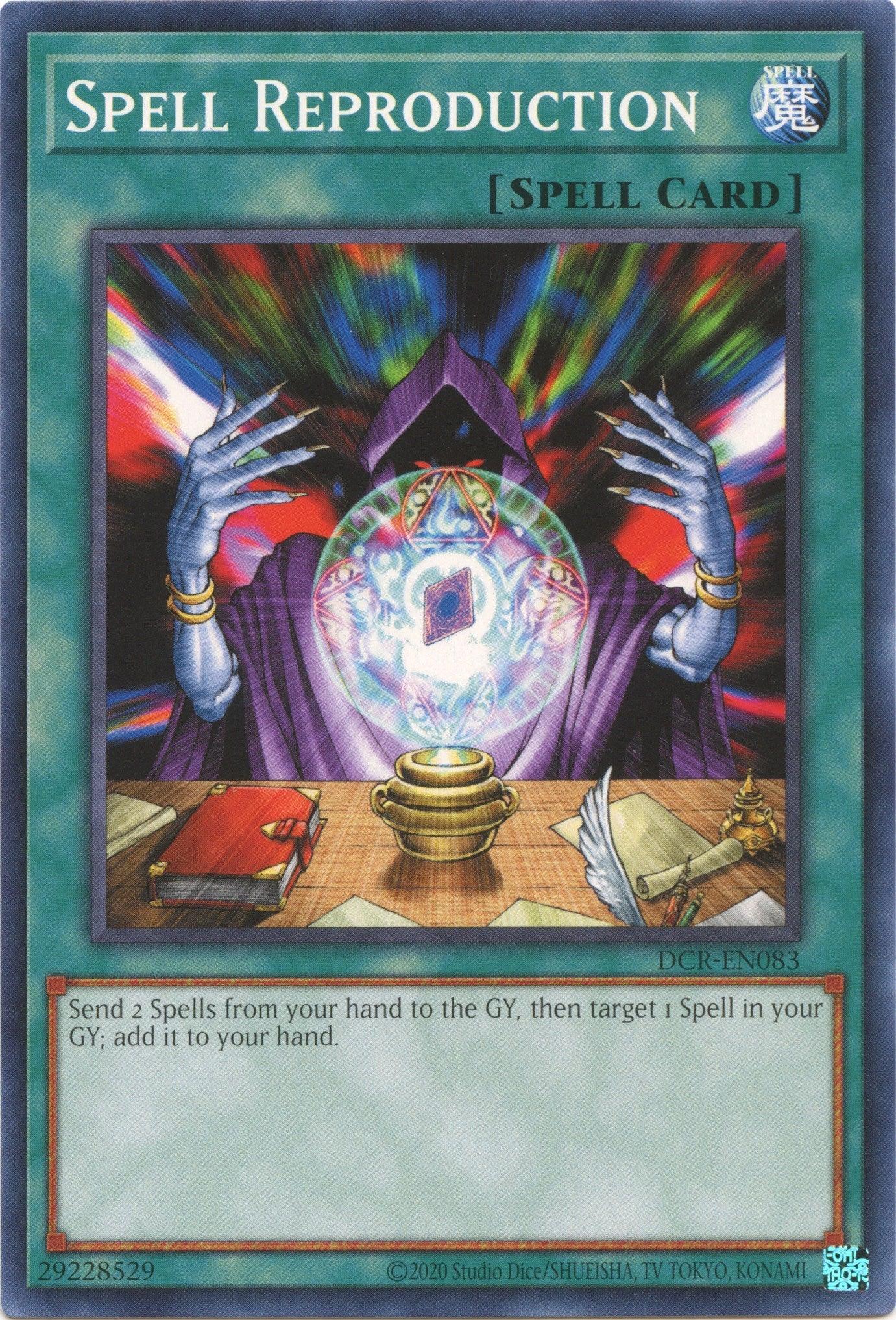 Common, Dark Crisis (25th Anniversary Edition), Normal Spell, Spell, Unlimited Spell Reproduction (25th Anniversary) [DCR-EN083] Common - Trading Card World