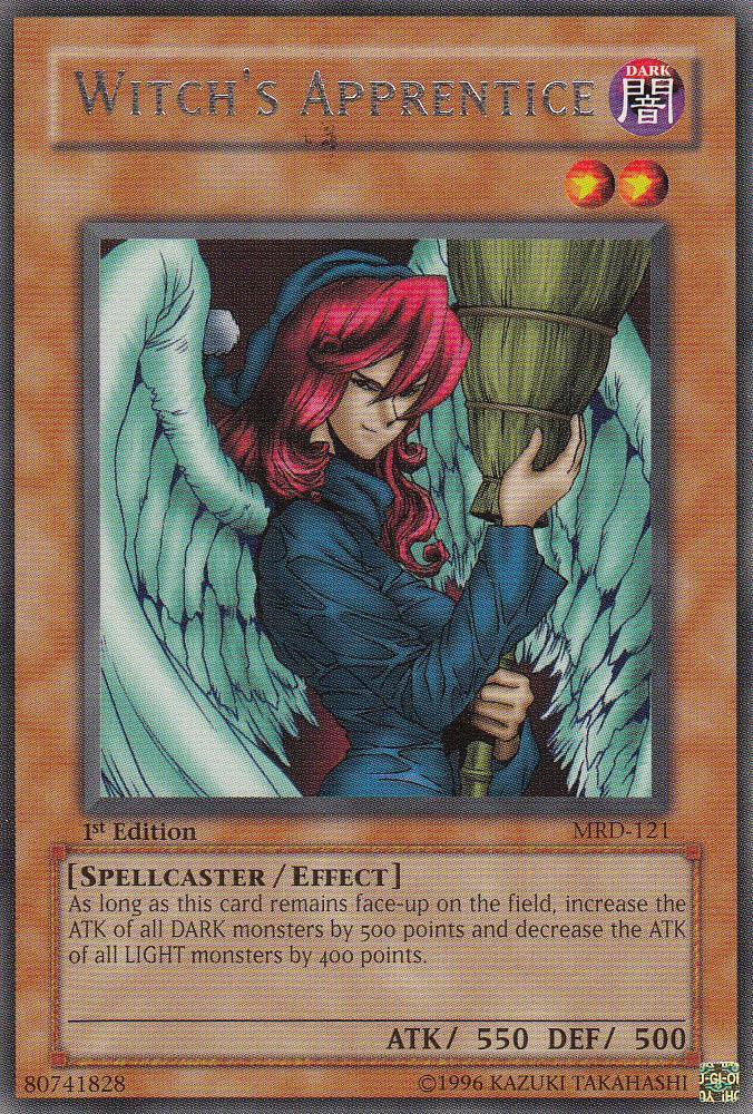 1st Edition, Dark, Effect Monster, Metal Raiders, Rare, Spellcaster, Unlimited Witch's Apprentice [MRD-121] Rare - Trading Card World