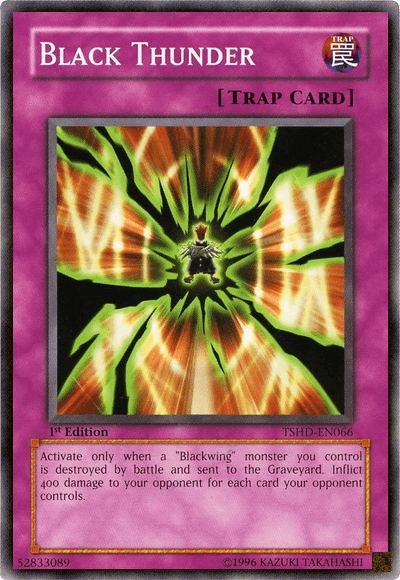 1st Edition, Common, Normal Trap, The Shining Darkness, Trap, Unlimited Black Thunder [TSHD-EN066] Common - Trading Card World