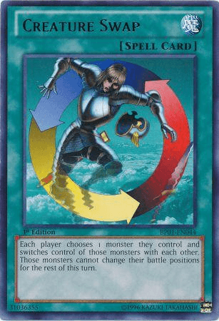 1st Edition, Battle Pack: Epic Dawn, Normal Spell, Rare, Spell, Unlimited Creature Swap [BP01-EN044] Rare - Trading Card World