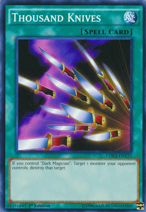 1st Edition, Common, Legendary Decks II, Normal Spell, Spell, Unlimited Thousand Knives [LDK2-ENY27] Common - Trading Card World