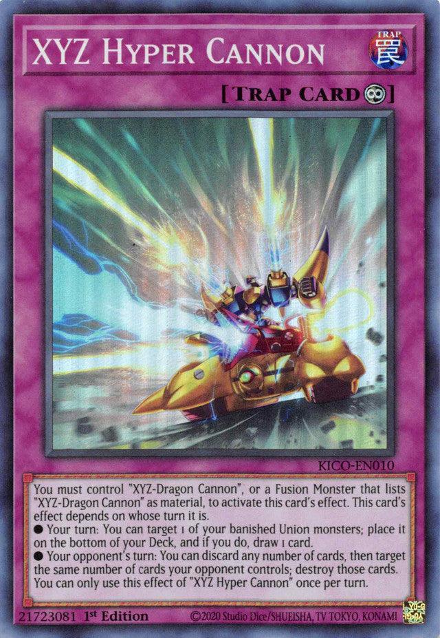 1st Edition, Continuous Trap, King's Court, Super Rare, Trap XYZ Hyper Cannon (Super Rare) [KICO-EN010] Super Rare - Trading Card World