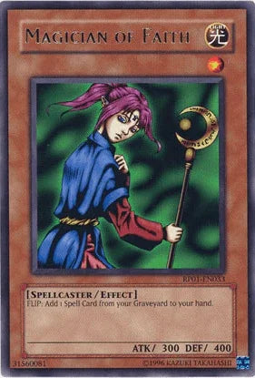 Effect Monster, Light, Rare, Retro Pack 1, Spellcaster, Unlimited Magician of Faith [RP01-EN033] Rare - Trading Card World