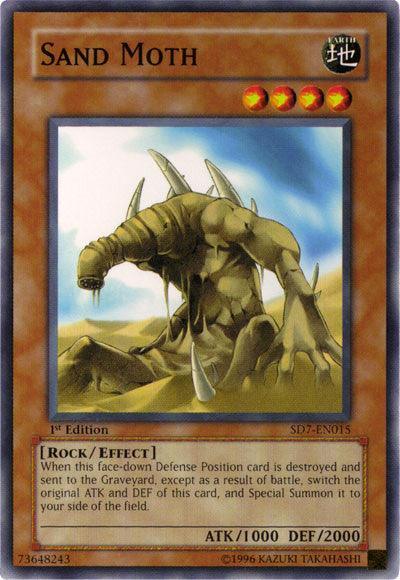 1st Edition, Common, Earth, Effect Monster, Rock, Structure Deck: Invincible Fortress, Unlimited Sand Moth [SD7-EN015] Common - Trading Card World