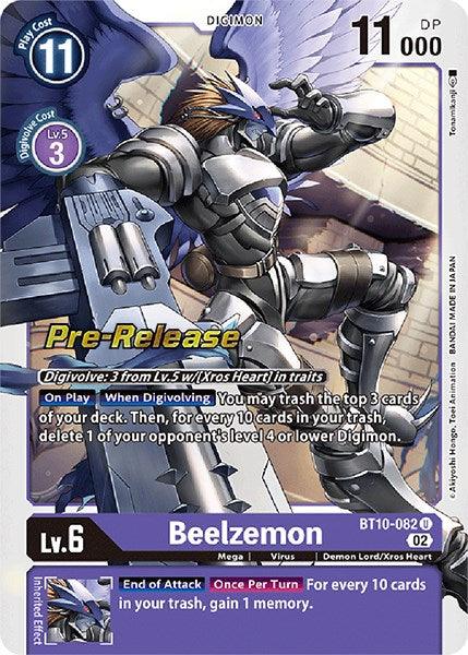 BT10-082, Demon Lord/Xros Heart, Digimon, Mega, Purple, Uncommon, Virus, Xros Encounter Pre-Release Cards Beelzemon [BT10-082] [Xros Encounter Pre-Release Cards] - Trading Card World