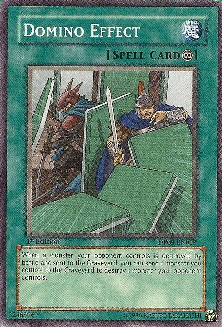 1st Edition, Common, Continuous Spell, Duelist Pack 8: Yusei Fudo, Spell, Unlimited Domino Effect [DP08-EN018] Common - Trading Card World