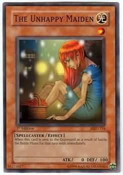 1st Edition, Common, Effect Monster, Light, Metal Raiders, Spellcaster, Unlimited The Unhappy Maiden [MRD-134] Common - Trading Card World