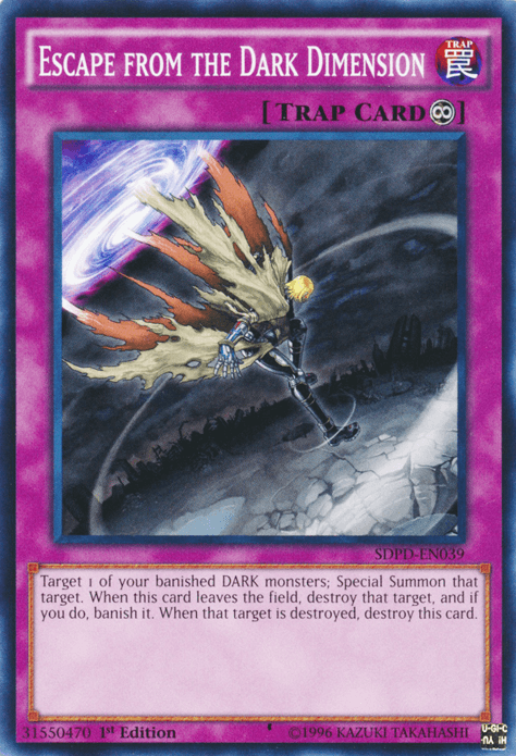 1st Edition, Common, Continuous Trap, Structure Deck: Pendulum Domination, Trap Escape from the Dark Dimension [SDPD-EN039] Common - Trading Card World
