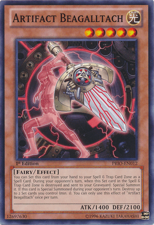 1st Edition, Common, Effect Monster, Fairy, Light, Primal Origin, Unlimited Artifact Beagalltach [PRIO-EN012] Common - Trading Card World
