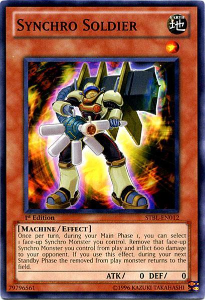 1st Edition, Common, Earth, Effect Monster, Machine, Starstrike Blast Synchro Soldier [STBL-EN012] Common - Trading Card World