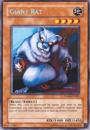 Beast, Duelist League Promo, Earth, Effect Monster, Rare, Unlimited Giant Rat (Silver) [DL09-EN005] Rare - Trading Card World