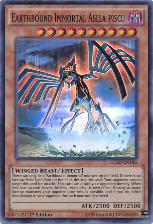 1st Edition, Dark, Effect Monster, Legendary Collection 5D's, Super Rare, Winged Beast Earthbound Immortal Aslla Piscu [LC5D-EN146] Super Rare - Trading Card World