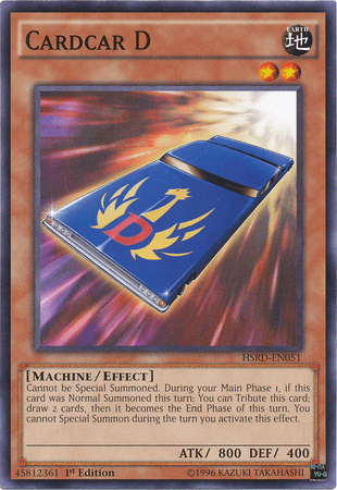 1st Edition, Common, Earth, Effect Monster, High-Speed Riders, Machine Cardcar D [HSRD-EN051] Common - Trading Card World