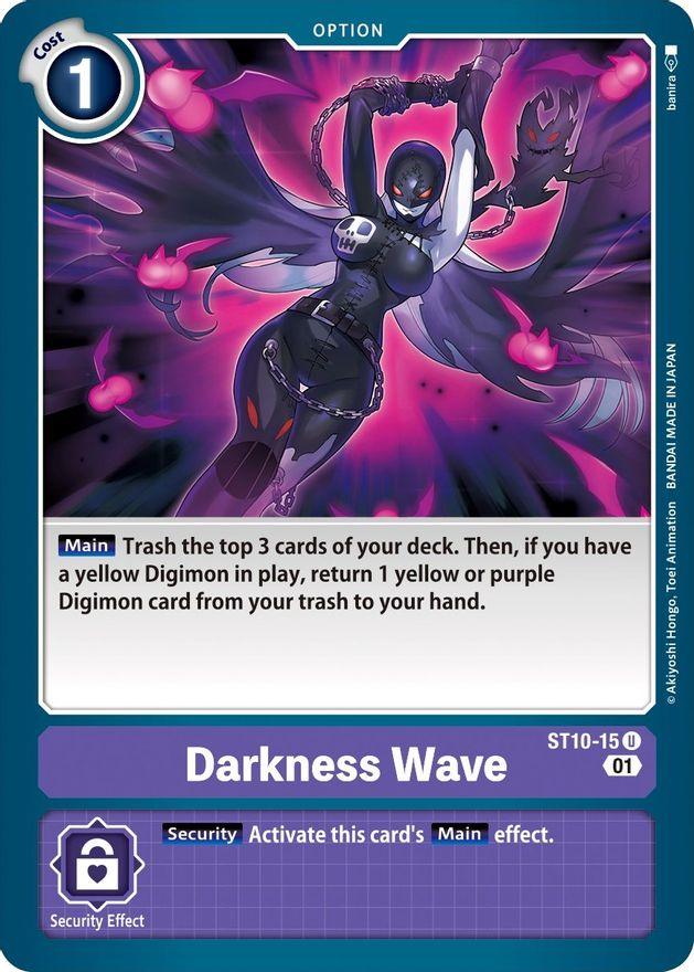 Option, Purple, ST10-15, Starter Deck: Parallel World Tactician, Uncommon Darkness Wave [ST10-15] [Starter Deck: Parallel World Tactician] - Trading Card World