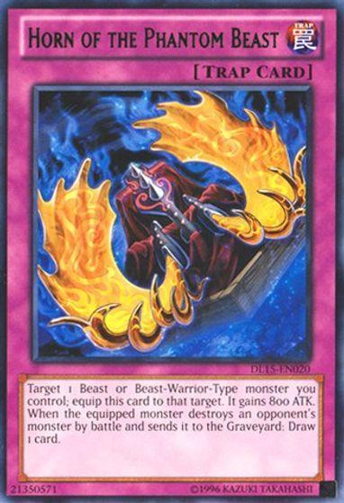 Duelist League Promo, Normal Trap, Rare, Trap, Unlimited Horn of the Phantom Beast (Purple) [DL15-EN020] Rare - Trading Card World