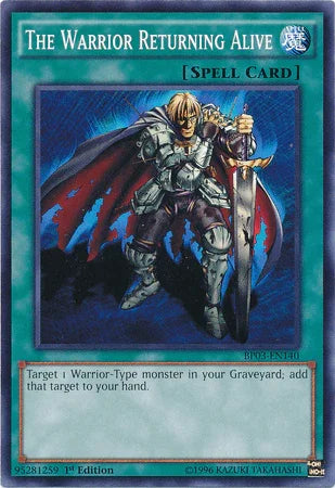1st Edition, Battle Pack 3: Monster League, Common, Normal Spell, Spell The Warrior Returning Alive [BP03-EN140] Common - Trading Card World