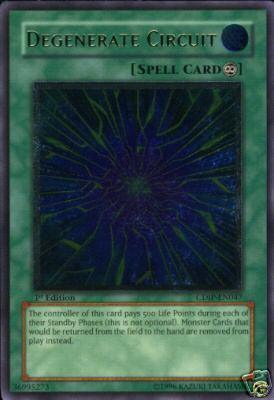 1st Edition, Continuous Spell, Cyberdark Impact, Spell, Ultimate Rare, Unlimited Degenerate Circuit [CDIP-EN047] Ultimate Rare - Trading Card World