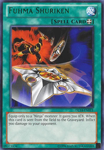 Duelist League Promo, Equip Spell, Rare, Spell, Unlimited Fuhma Shuriken (Green) [DL14-EN011] Rare - Trading Card World