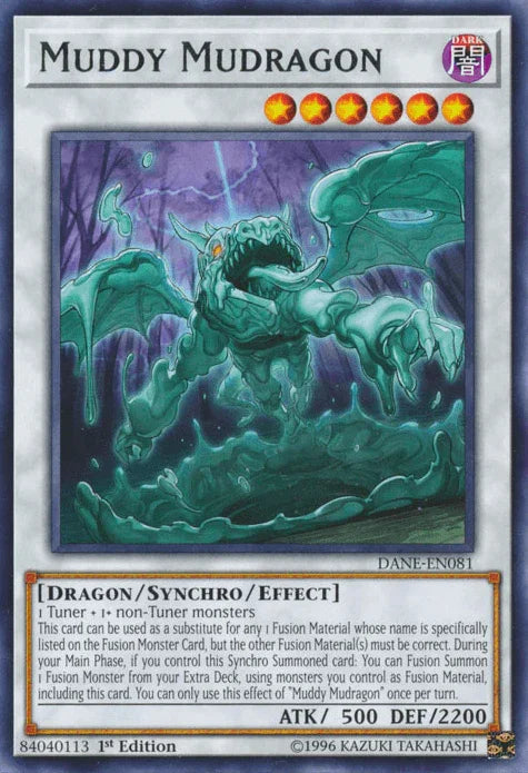 1st Edition, Dark, Dark Neostorm, Dragon, Rare, Synchro/Effect Monster, Unlimited Muddy Mudragon [DANE-EN081] Rare - Trading Card World