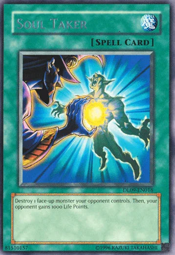 Duelist League Promo, Normal Spell, Rare, Spell, Unlimited Soul Taker (Silver) [DL09-EN016] Rare - Trading Card World