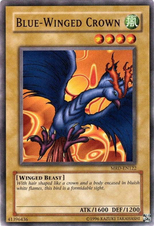 Common, Metal Raiders, Normal Monster, Unlimited, Wind, Winged Beast Blue-Winged Crown [MRD-EN122] Common - Trading Card World