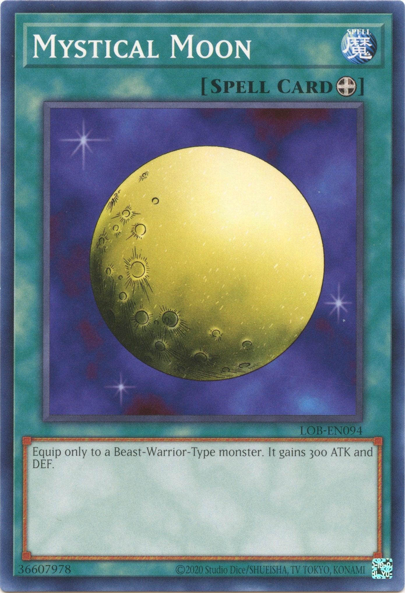 Common, Equip Spell, Legend of Blue Eyes White Dragon (25th Anniversary Edition), Spell, Unlimited Mystical Moon (25th Anniversary) [LOB-EN094] Common - Trading Card World