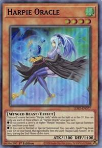 1st Edition, Effect Monster, Legendary Duelists: Season 2, Ultra Rare, Wind, Winged Beast Harpie Oracle (Blue) [LDS2-EN077] Ultra Rare - Trading Card World