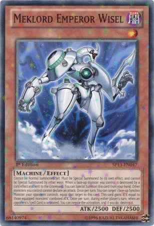 1st Edition, Dark, Effect Monster, Machine, Star Pack 2013, Starfoil Rare, Unlimited Meklord Emperor Wisel [SP13-EN047] Starfoil Rare - Trading Card World