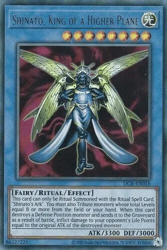 Dark Crisis (25th Anniversary Edition), Effect Monster, Fairy, Light, Ultra Rare, Unlimited Shinato, King of a Higher Plane (25th Anniversary) [DCR-EN016] Ultra Rare - Trading Card World