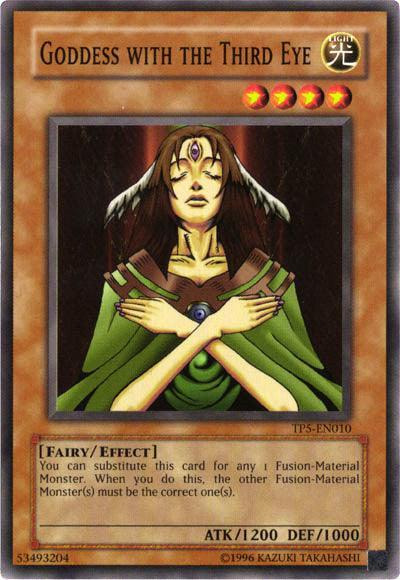 Common, Effect Monster, Fairy, Light, Tournament Pack 5, Unlimited Goddess with the Third Eye [TP5-EN010] Common - Trading Card World