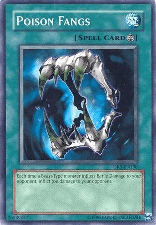 Common, Continuous Spell, Dark Revelation Volume 3, Spell, Unlimited Poison Fangs [DR3-EN158] Common - Trading Card World