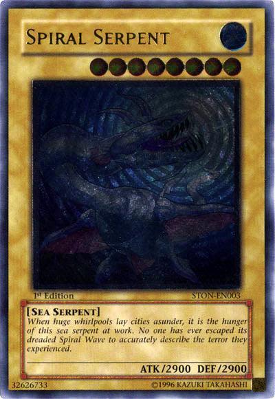 1st Edition, Normal Monster, Sea Serpent, Strike of Neos, Ultimate Rare, Unlimited, Water Spiral Serpent [STON-EN003] Ultimate Rare - Trading Card World