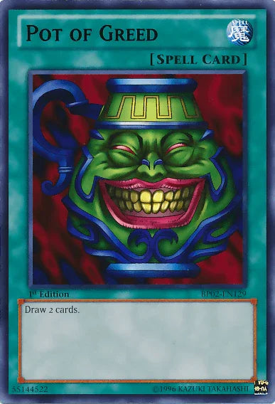 1st Edition, Battle Pack 2: War of the Giants, Mosaic Rare, Normal Spell, Spell, Unlimited Pot of Greed [BP02-EN129] Mosaic Rare - Trading Card World