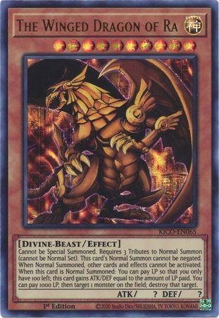 1st Edition, Divine, Divine-Beast, Effect monster, King's Court, Ultra Pharaoh's Rare The Winged Dragon of Ra (Ultra Pharaoh's Rare) [KICO-EN065] Ultra Pharaoh's Rare - Trading Card World