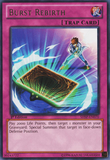 1st Edition, Normal Trap, Rare, Shadow Specters, Trap, Unlimited Burst Rebirth [SHSP-EN070] Rare - Trading Card World