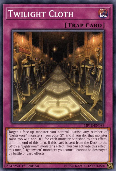 1st Edition, 2018 Mega-Tins Mega Pack, Common, Normal Trap, Trap Twilight Cloth [MP18-EN083] Common - Trading Card World