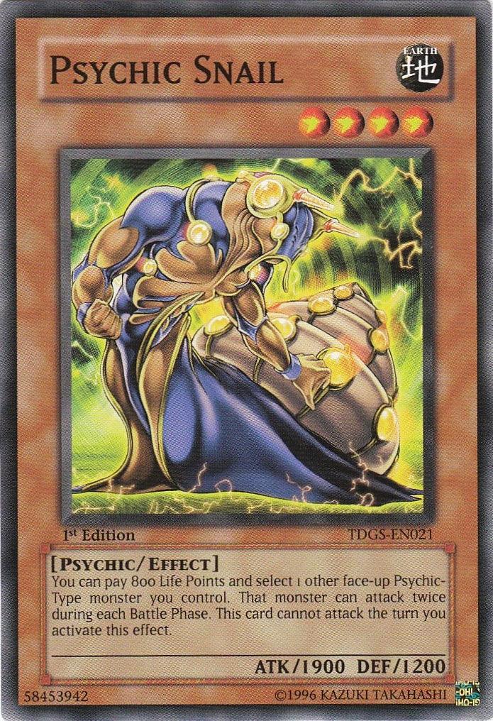 1st Edition, Common, Earth, Effect Monster, Psychic, The Duelist Genesis, Unlimited Psychic Snail [TDGS-EN021] Common - Trading Card World