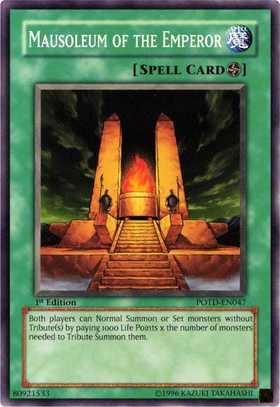 1st Edition, Common, Field Spell, Power of the Duelist, Spell, Unlimited Mausoleum of the Emperor [POTD-EN047] Common - Trading Card World